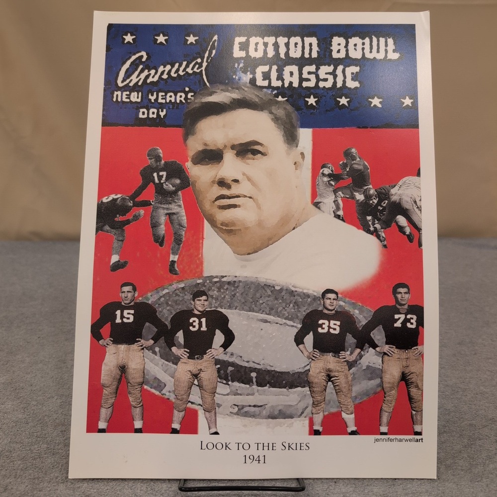 Jennifer Harwell Art History of Alabama Crimson Tide Football Print 13 Piece Set - Picture 3 of 13